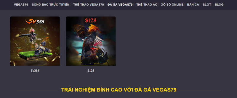 Sản phẩm game tại Vegas79