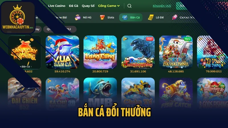 Bắn cá đổi thưởng