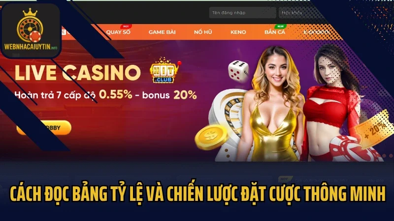 Cách đọc bảng tỷ lệ và chiến lược đặt cược thông minh