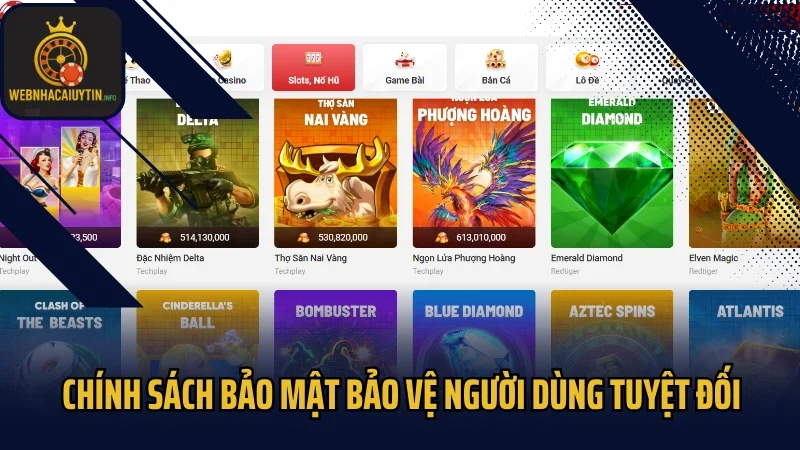Chính sách bảo mật bảo vệ người dùng tuyệt đối