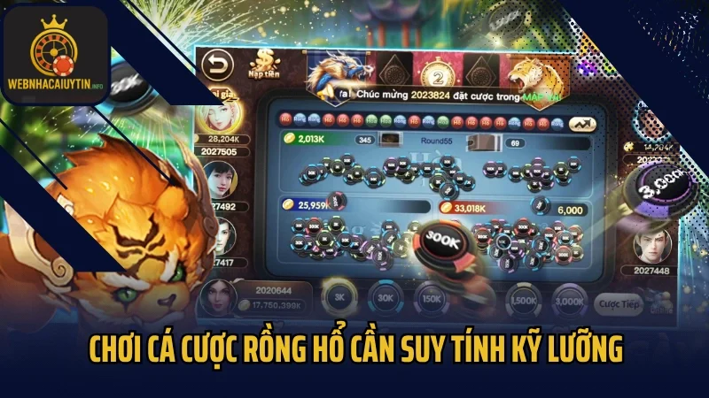 Chơi cá cược rồng hổ cần suy tính kỹ lưỡng