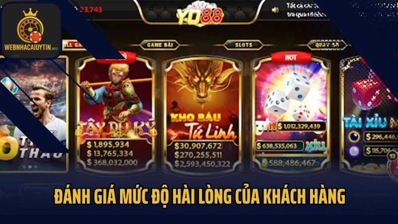 Đánh giá mức độ hài lòng của khách hàng