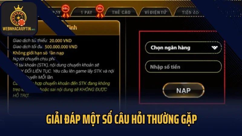Giải đáp một số câu hỏi thường gặp