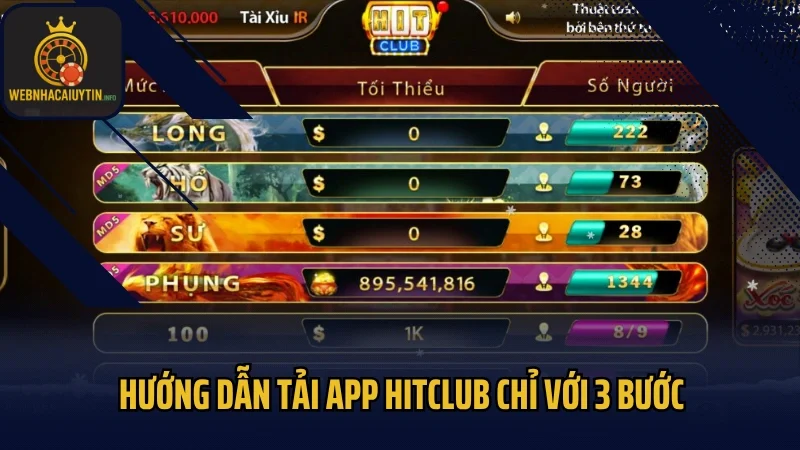 Hướng dẫn tải app Hitclub chỉ với 3 bước