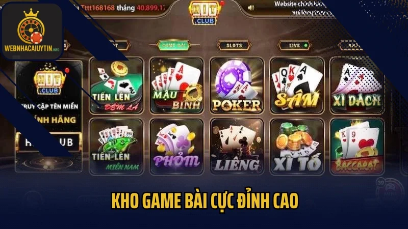 Kho game bài cực đỉnh cao