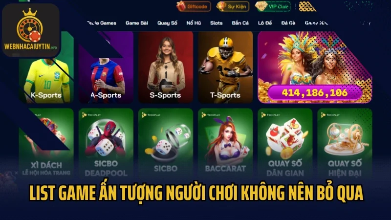 List game ấn tượng người chơi không nên bỏ qua tại Zbet