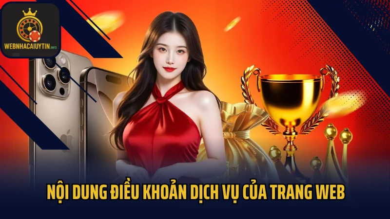 Nội dung điều khoản dịch vụ của trang web