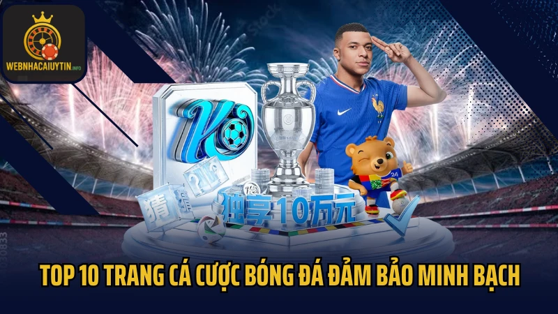 Top 10 trang cá cược bóng đá đảm bảo minh bạch